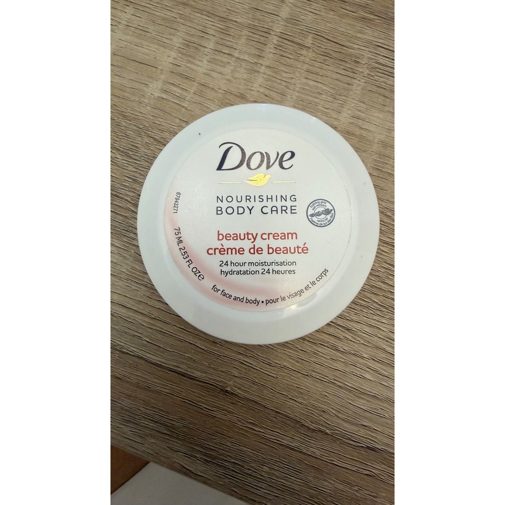 Dove Nourishing Body Care Beauty Cream 24 Hour Moisturizer Face and Body 75ml